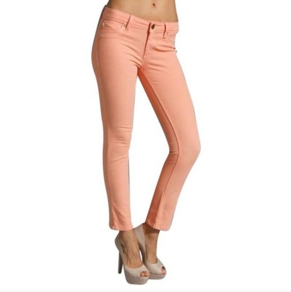 DL1961 Size 24 Angel Mid Rise Skinny Ankle Jeans in Peach
